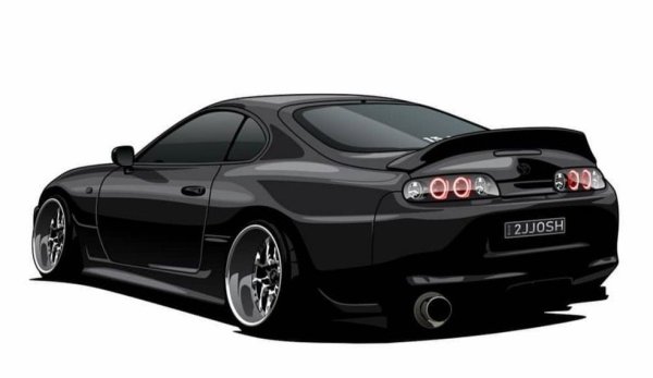 Тойота Супра рисунок