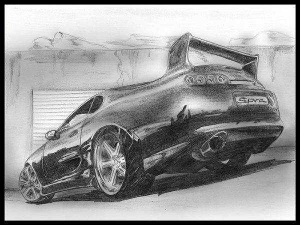 Тойота Супра скетч