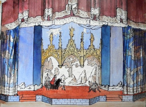 Сильфида декорации Бенуа