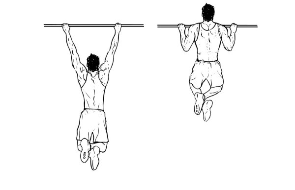 Подтягивания на турнике арт