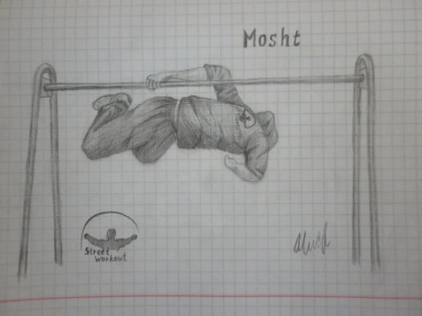 Человечек подтягивается