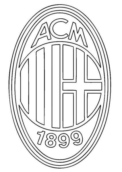 Раскраски футбольных клубов Милан