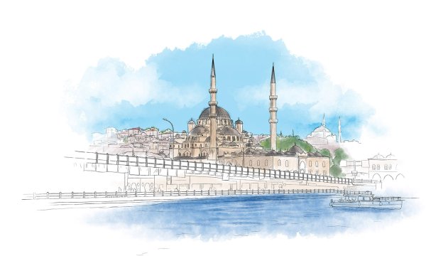 Турция Истамбул вектор