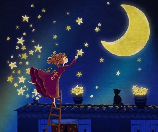 Открытки сказочного вечера