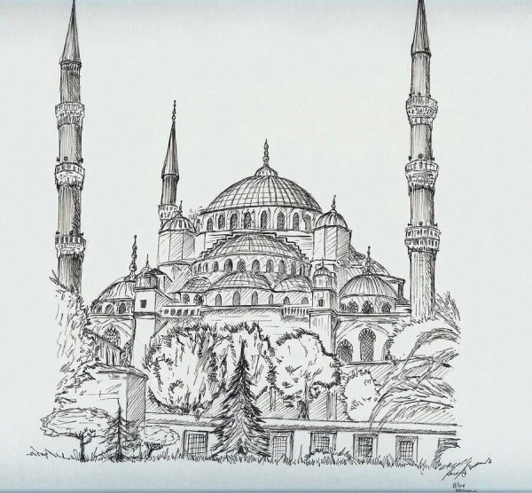 Мечеть Стамбул скетч