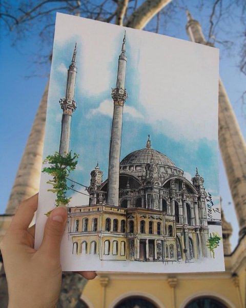 Мечеть Стамбул скетч