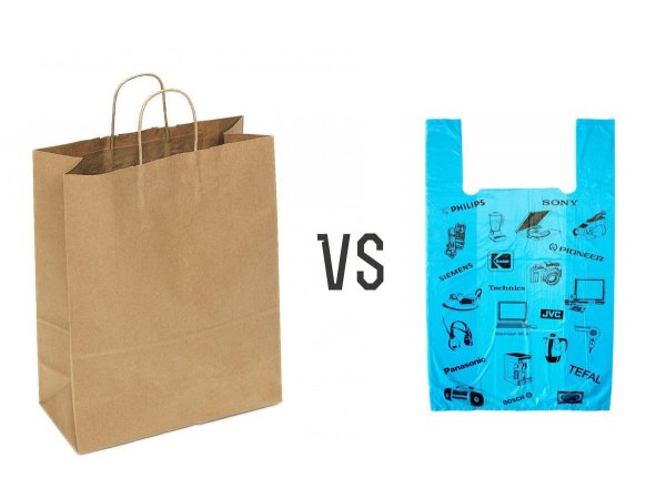 Пакеты бумажные и полиэтиленовые