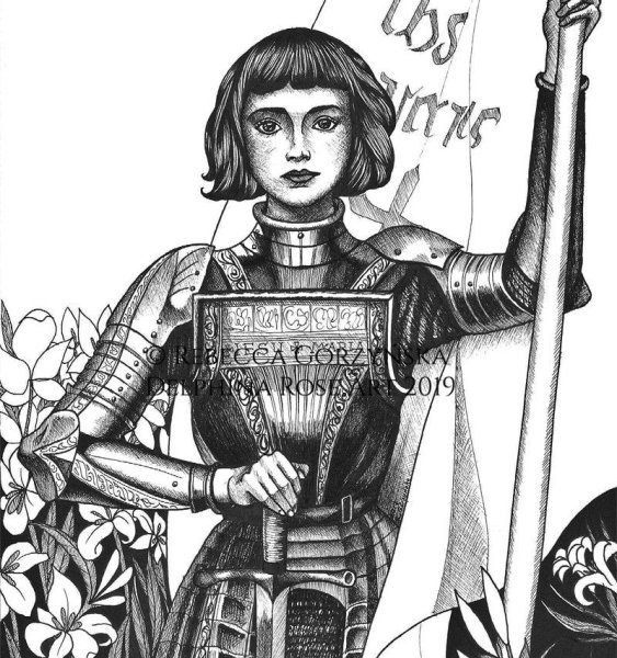 Жанна дарк рисунок