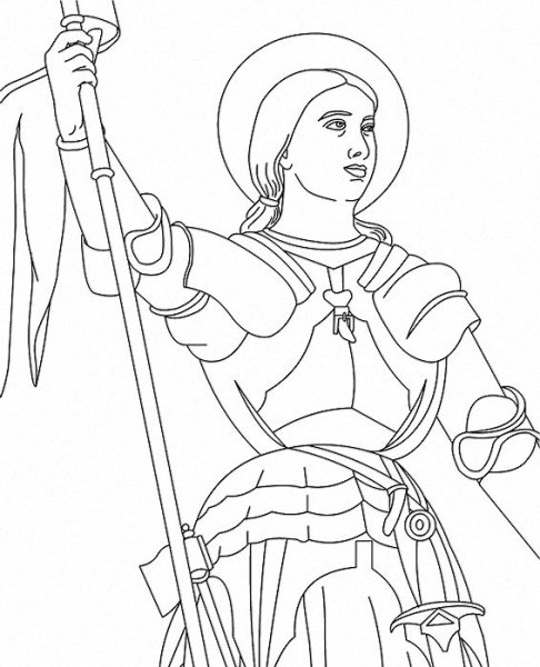 Жанна д АРК гравюра