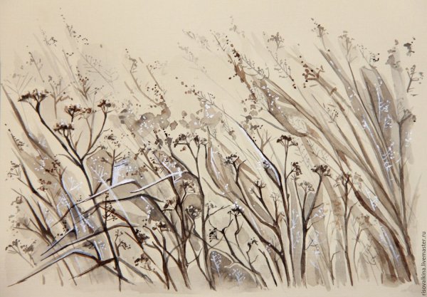 Абстрактный пейзаж Графика