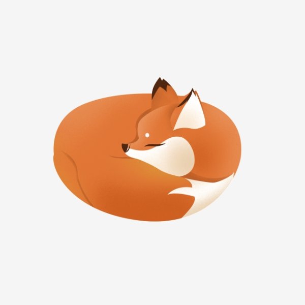 Лиса клубочком