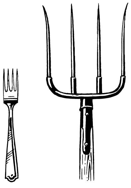Раскраска вилы