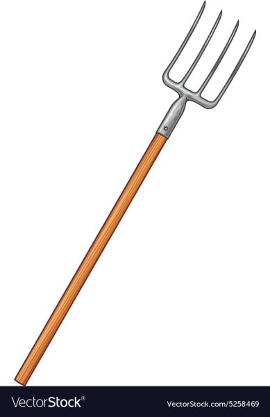 Вилы на прозрачном фоне