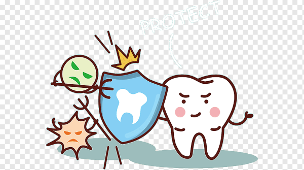 Здоровый и больной зуб