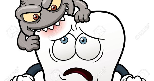 Зуб с кариесом рисунок