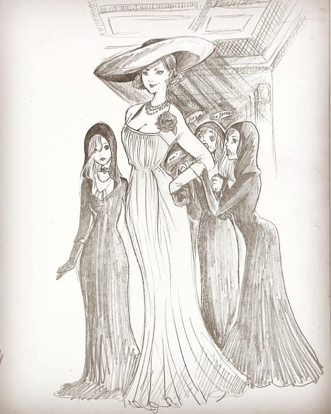 Resident Evil 8 дочери леди Димитреску Art