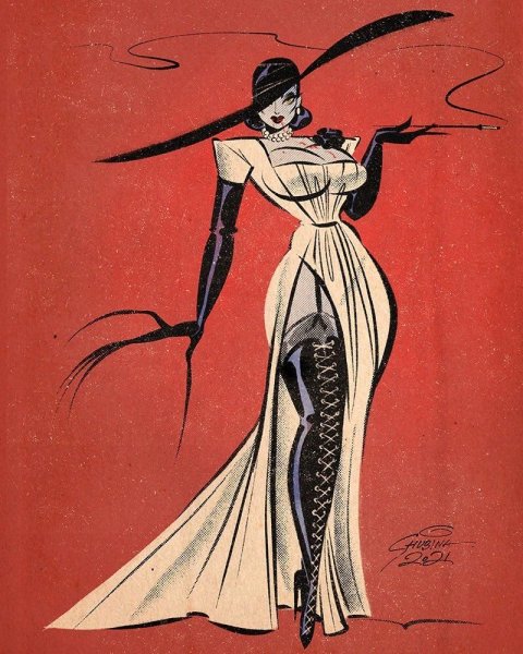 Леди Димитреску арт дракон