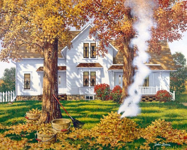 Художник John Sloane осень