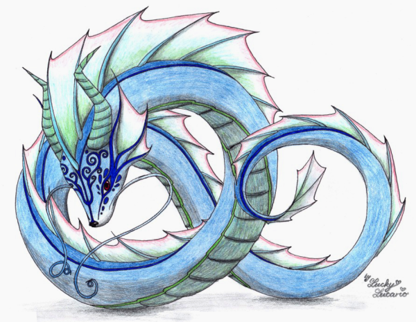 Левиафан аниме дракон Призрачный