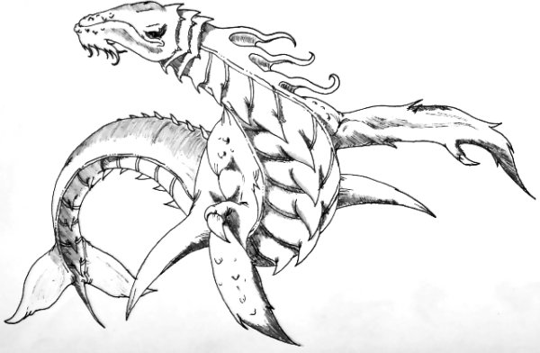 Левиафан раскраска