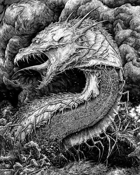 Левиафан дракон арт