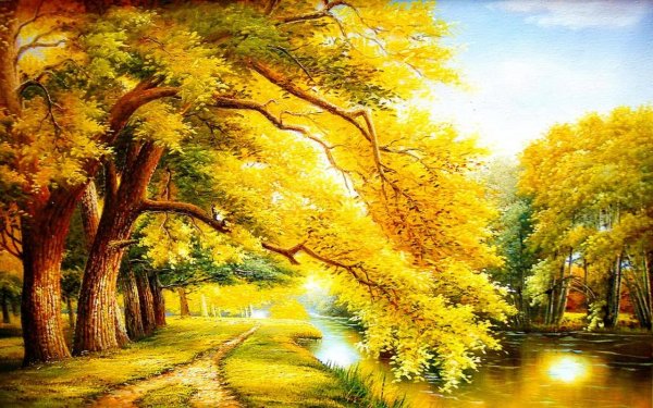 Сказочный осенний пейзаж