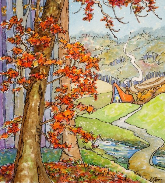 Осень на пороге рисунок