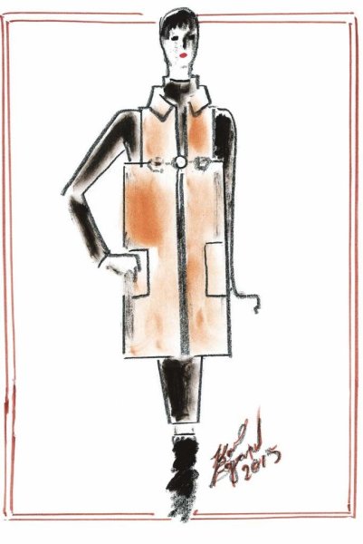 Эскизы одежды Карла Лагерфельда