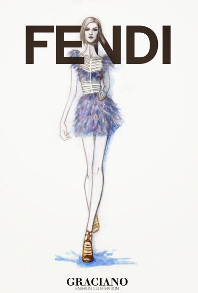 Fendi бренд значок