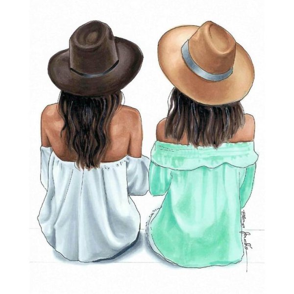 Подружки в шляпах