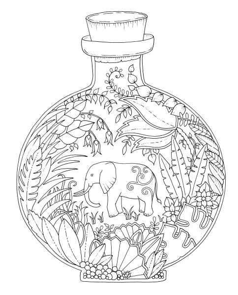 Раскраски сложные