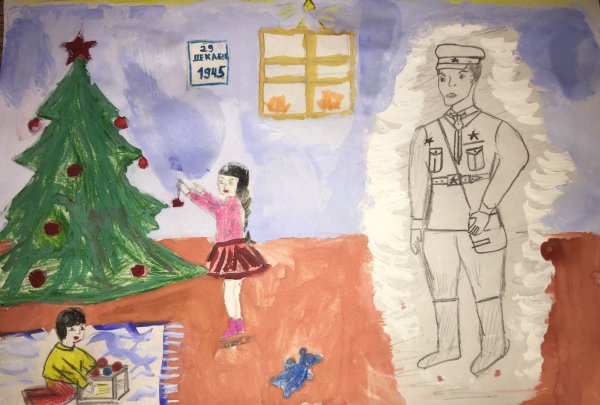 Рисунок елка Победы на конкурс