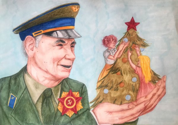 Нарисуй елку Победы