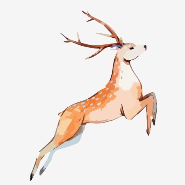 Олень в прыжке