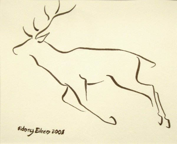 Олень легко