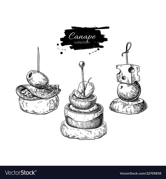 Канапе рисунок