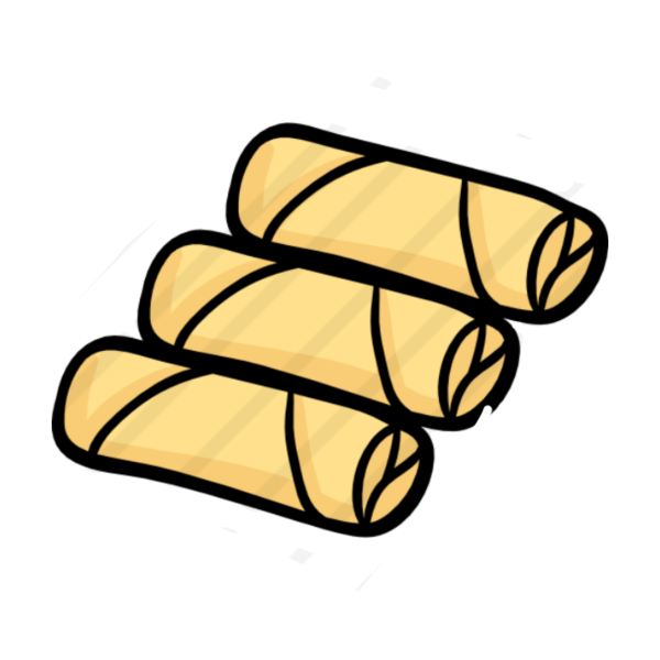 Черно белая иллюстрация рулет