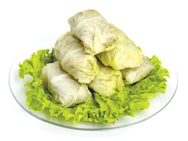 Голубцы на тарелке