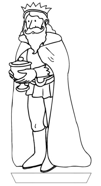 Раскраска царь из сказки