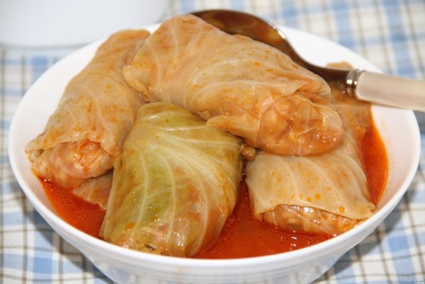 Голубцы с куриным фаршем и рисом