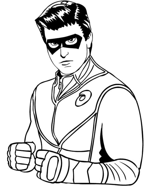 Раскраска опасный Генри