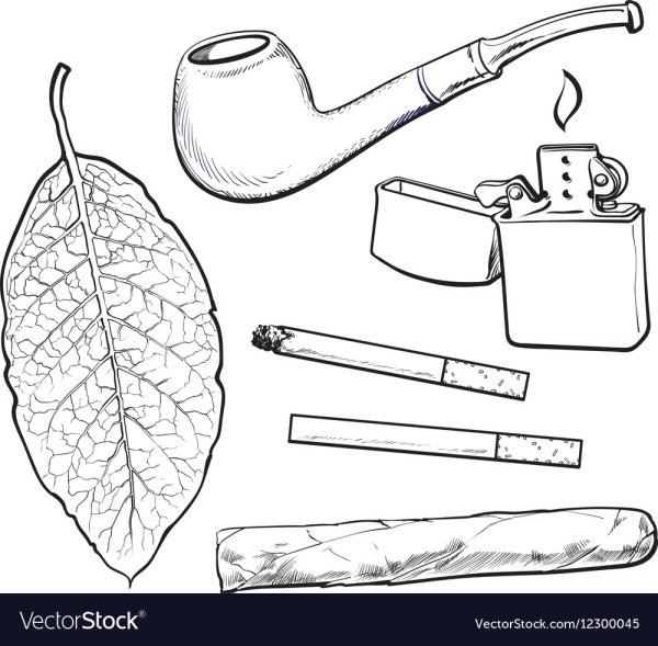 Курительная трубка карандашом