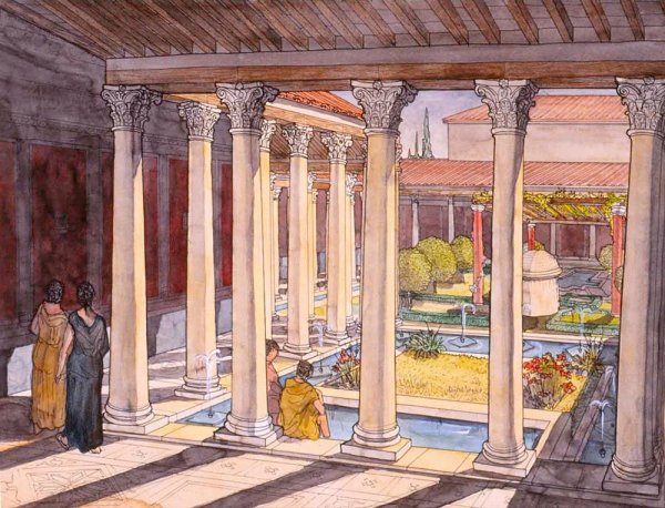 Перистиль древняя Греция