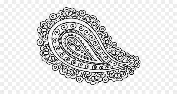 Восточный огурец орнамент