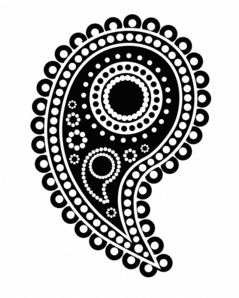 Точечная роспись трафареты