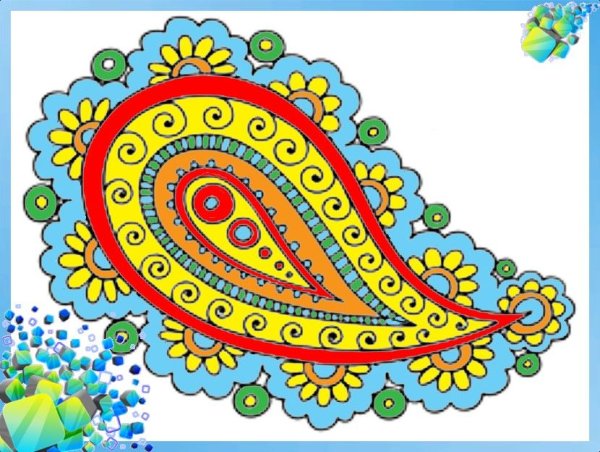 Восточный огурец рисунок