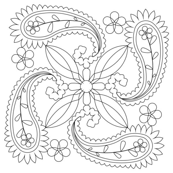 Раскраски индийские узоры