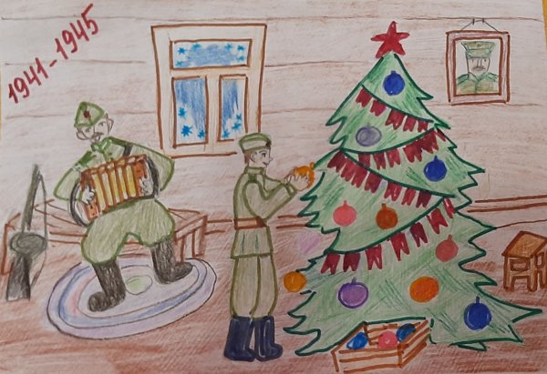 Конкурс Нарисуй елочку Победы
