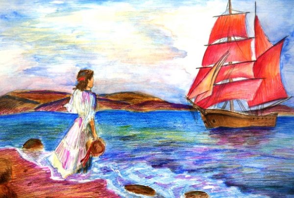 Алые паруса иллюстрации