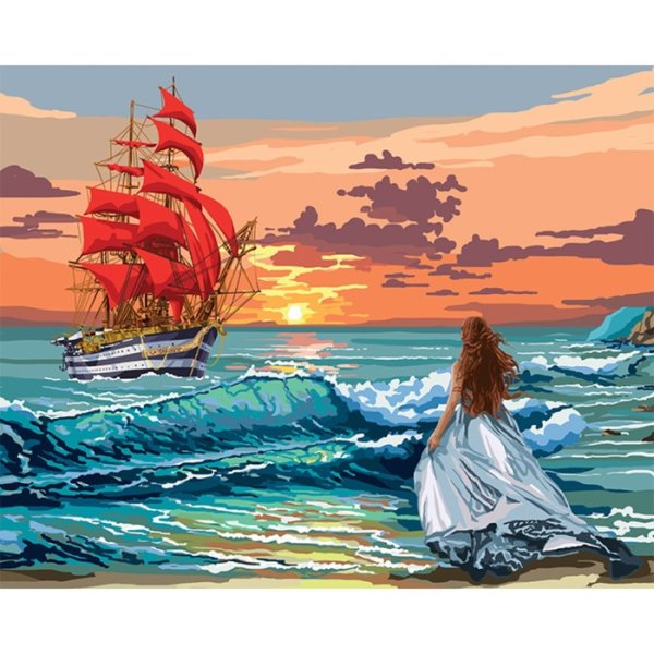 Картина по номерам Алые паруса